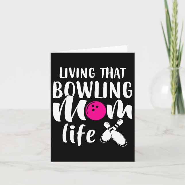 Tarjeta Viviendo esa vida de boliche (Anverso)