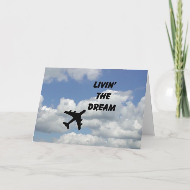 Tarjeta Viviendo la carta horizontal del sueño (Anverso)