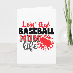 Tarjeta Viviendo la vida de esa madre del béisbol