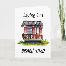 Tarjeta Vivir en tiempo de playa | Sólo digo HI