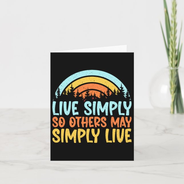 Tarjeta Vivir Simplemente Para Que Otros Puedan Simplement (Anverso)