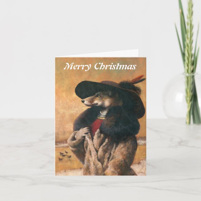 Tarjeta Vixen En Navidades De Nieve (Anverso)