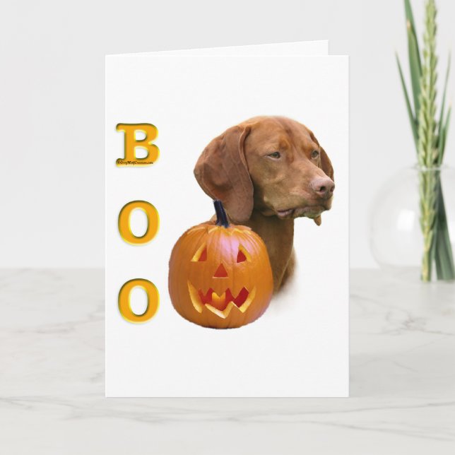 Tarjeta Vizsla Boo (Anverso)