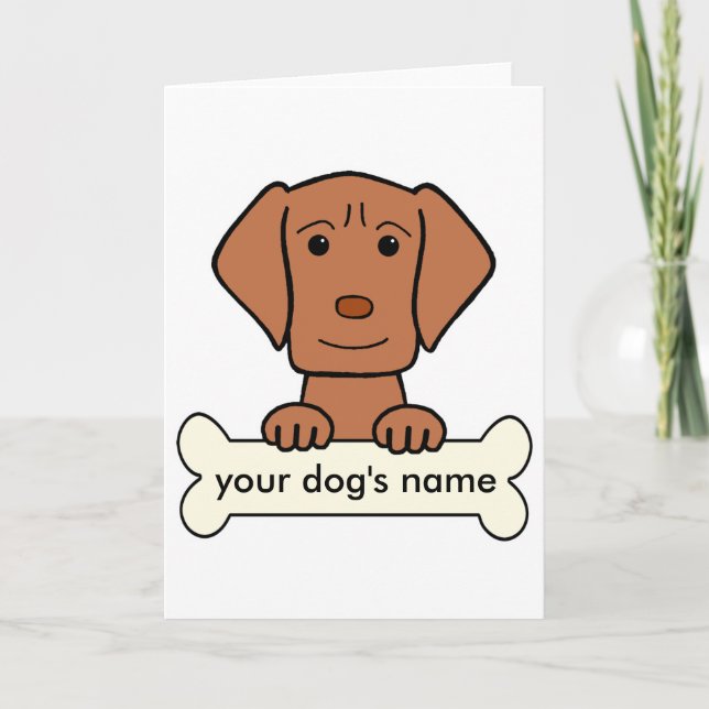 Tarjeta Vizsla personalizado (Anverso)