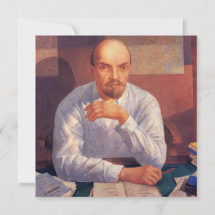Tarjeta Vladímir Lenin (por Kuzmá Petrov-Vodkin)