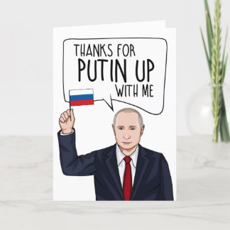 Tarjeta VLADIMIR PUTIN: Gracias por Putin conmigo