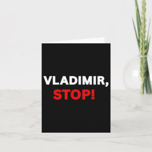 Tarjeta ¡Vladimir Stop! Gracioso Tee Sarcástico Con Divers