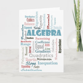 Tarjeta Vocabulario de álgebra