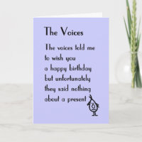 Voces - un poema de cumpleaños