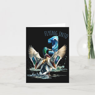 Tarjeta Volando a la caza del pato 1 Fiesta de cumpleaños 