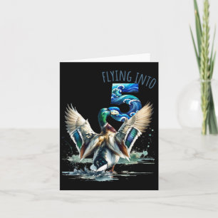 Tarjeta Volando a la caza del túmulo 5 años Fiesta de cump