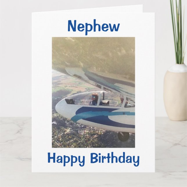 TARJETA VOLANDO ALTO Y DESEOS PARA EL CUMPLEAÑOS DE NEFHEW (Anverso)