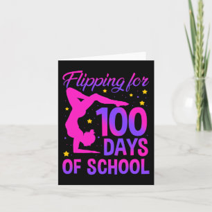 Tarjeta Volando Por 100 Días De Gimnasia Escolar