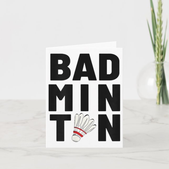 Tarjeta Volante de bádminton (Anverso)