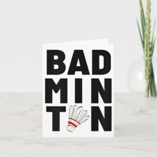 Tarjeta Volante de bádminton