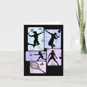 Tarjeta Volante de bádminton chicas mujeres