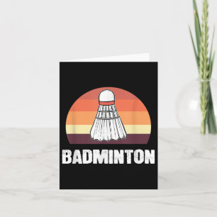 Tarjeta Volante de bádminton Jugador de bádminton 