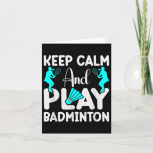 Tarjeta Volante de bádminton Raqueta Jugador de bádminton 