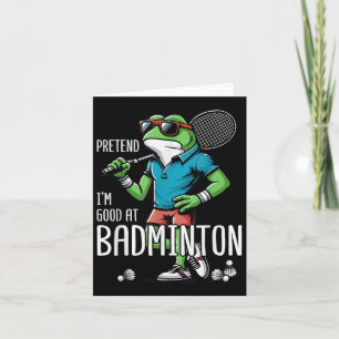 Tarjeta Volante de Rana de Bádminton Poona 