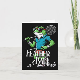 Tarjeta Volante de rana de bádminton Poona