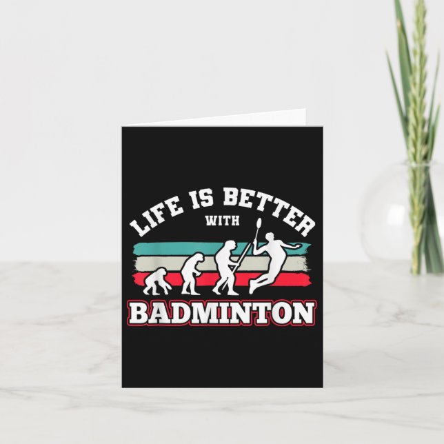 Tarjeta Volantes de bádminton  (Anverso)