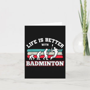 Tarjeta Volantes de bádminton 