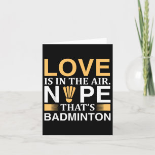 Tarjeta Volantes de bádminton Diseño para bádminton