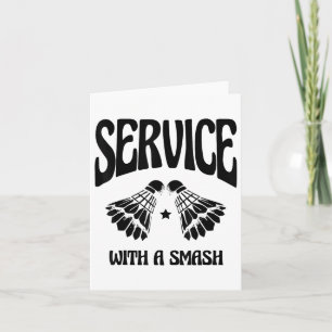 Tarjeta Volar alto con cada Shuttle Badminton Player Shutt