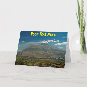 Tarjeta Volcán Imbabura personalizable, Ecuador