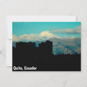 Tarjeta volcánica de Cayambe