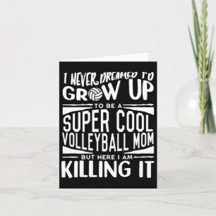 Tarjeta Voleibol de Día de la Madre de Voleibol Lover
