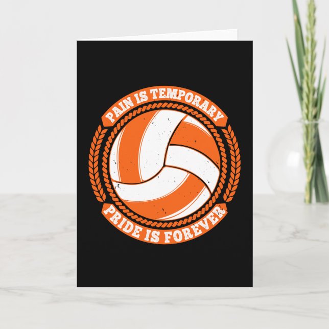 Tarjeta Voleibol - Dolor Orgullo Temporal para siempre (Anverso)