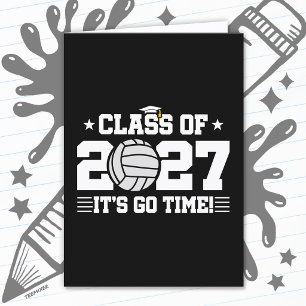 Tarjeta Voleibol Graduación Hora de Ir Clase Superior de 2