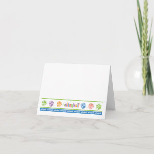 Tarjeta Voleibol Notecard
