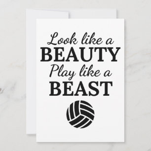 Tarjeta Voleibol: Parece un juego de belleza como una best