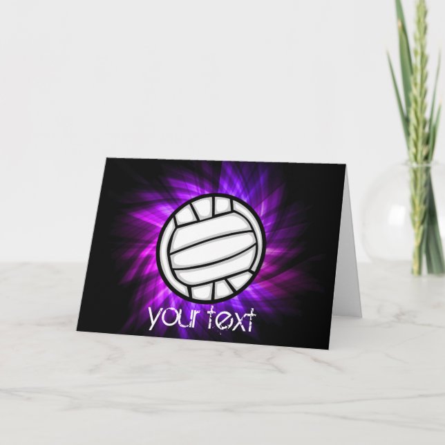 Tarjeta Voleibol púrpura (Anverso)
