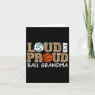 Tarjeta Voleibol Ruidoso Y Orgulloso Bysketbyll Abuela Fun