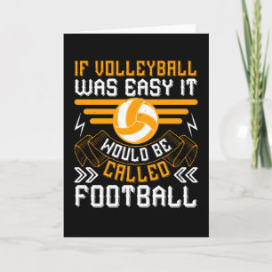 Tarjeta Voleibol - Si El Voleibol Era Fácil