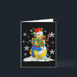 Tarjeta Voleibol Snowman Christmas Tree Encende Navidad Pj<br><div class="desc">Voleibol Snowman Christmas Tree Encende Navidad Pjs</div>