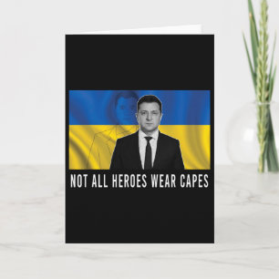 Tarjeta Volodymyr Zelensky No Todos los Héroes Llevan Capa