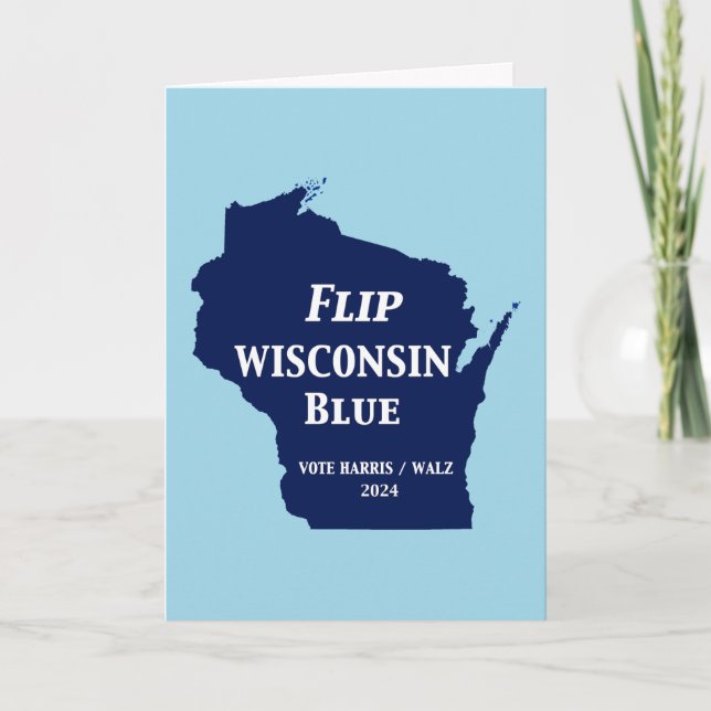 Tarjeta Voltear Wisconsin Blue en 2024 (Anverso)