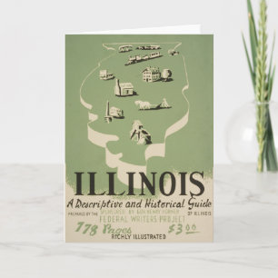 Tarjeta Volumen De La Serie American Guide En Illinois.