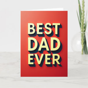 Tarjeta Volumétrica Mejor Papá del Mundo