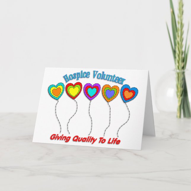 Tarjeta Voluntario de hospicio (Anverso)