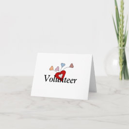 Tarjeta Voluntario - Estamos tan contentos de que seas nue