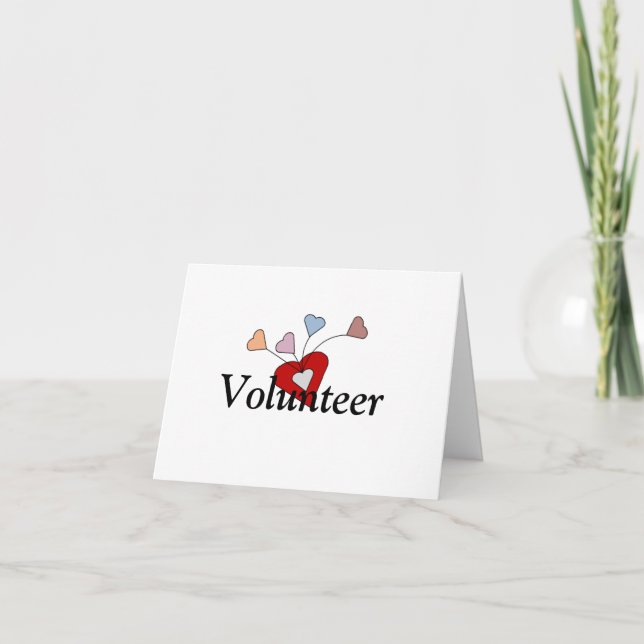 Tarjeta Voluntario - Estamos tan contentos de que seas nue (Anverso)