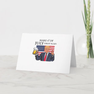 Tarjeta Volver a hacer gracioso el 4 de julio como Trump