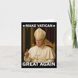 Tarjeta Volver a hacer grande al Vaticano, el presidente d