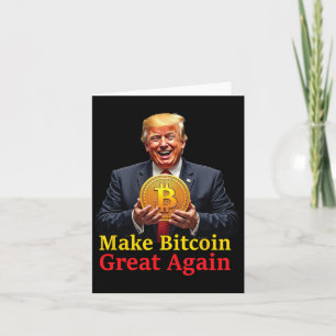 Tarjeta Volver a hacer grande el bitcoin Trump Bitcoin Cry