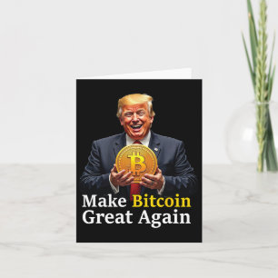 Tarjeta Volver a hacer grande el bitcoin Trump Bitcoin Cry